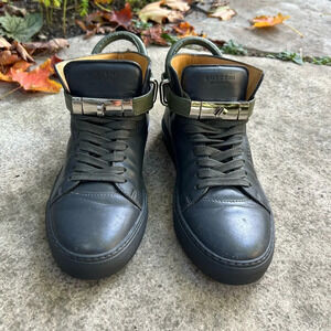 Buscemi  Grey Olive green 100mm sneakers, size 40